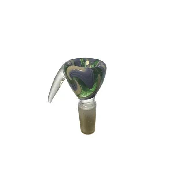 BOWL DE VIDRO HIPPIE BONG - AZUL\VERDE\BRANCO